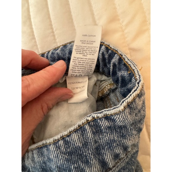 Pacing ombré denim to white cutoff shorts - Picture 3 of 5